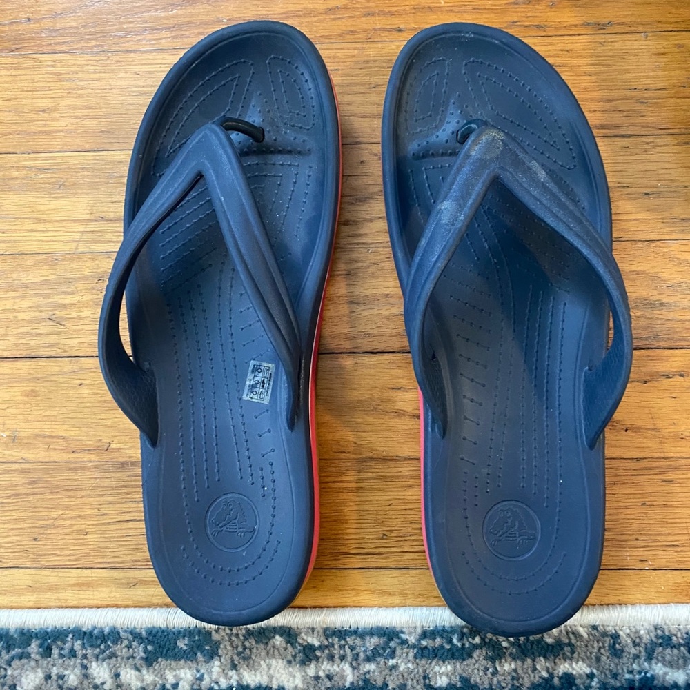 Croc flip flops